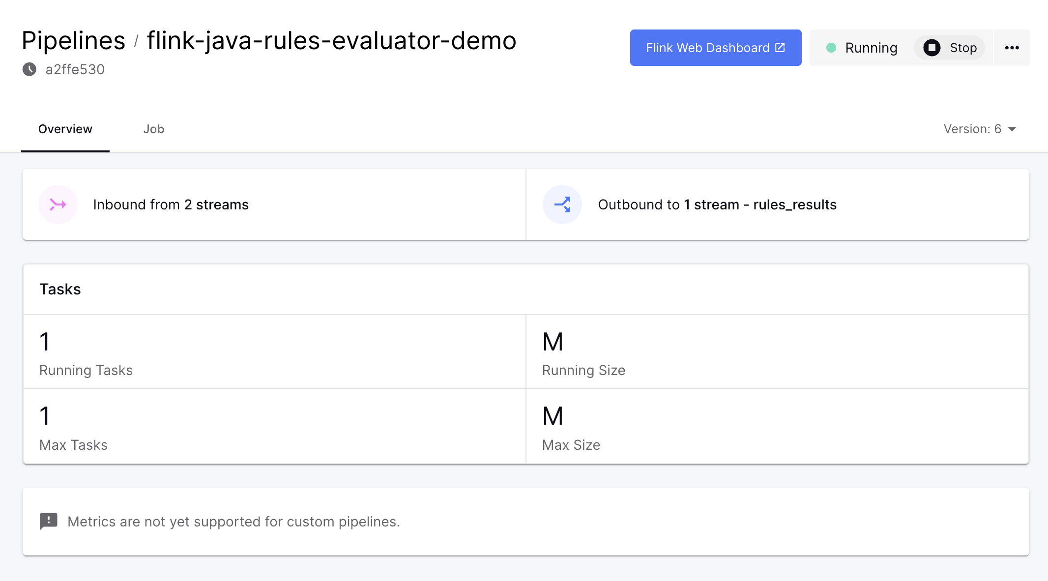 custom pipeline ui